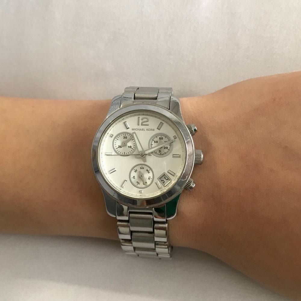 Michael Kors Women's Silver Tone Watch MK5076